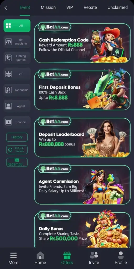 bet aa game